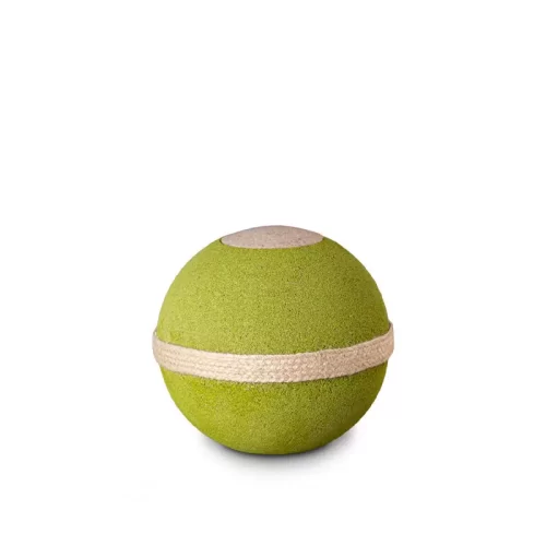 Biodegradable Green Tennis Ball Globe Memorial Urn