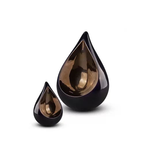 Elegant Teardrop Ceramic Cremation Urn for Ashes