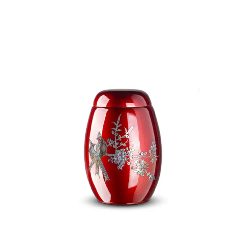 Handcrafted Bird Design  Cremation Urn for Ashes