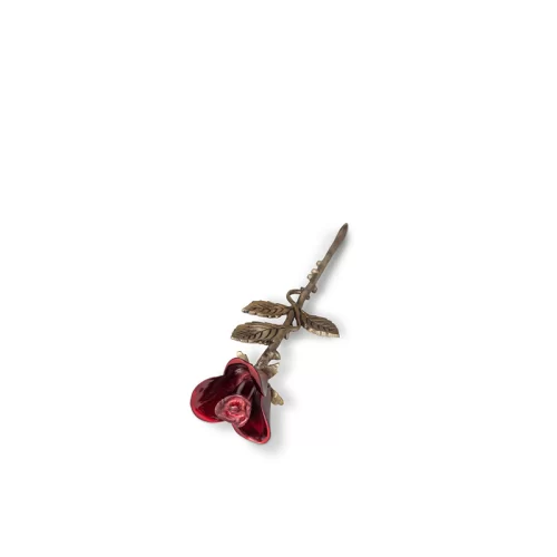 Metal Rose Keepsake  - Elegant Memorial Tribute