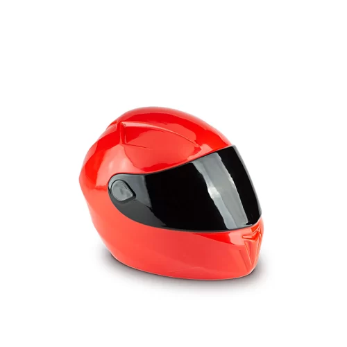 Red Motorcycle Helmet Cremation Urn for Ashes