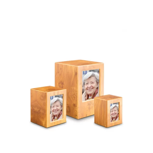 Personalised Wooden Photo Frame Cremation Urn