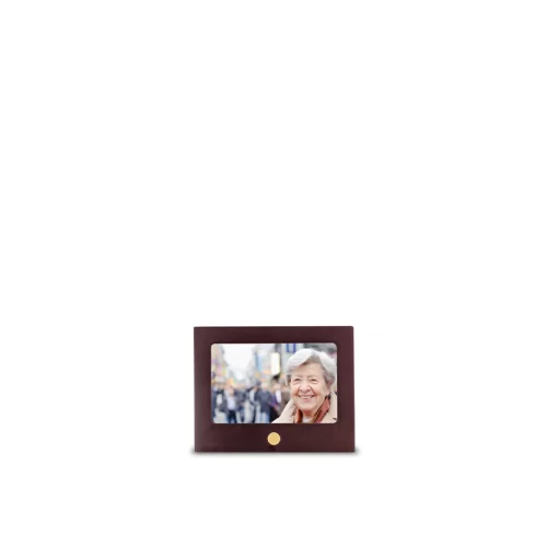 Elegant MDF Keepsake Urn with Photo Display for Loved One's Ashes