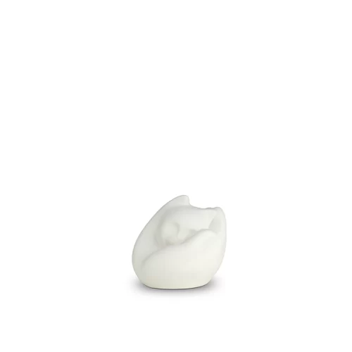 Porcelain Cat Head in Hand Cremation Urn